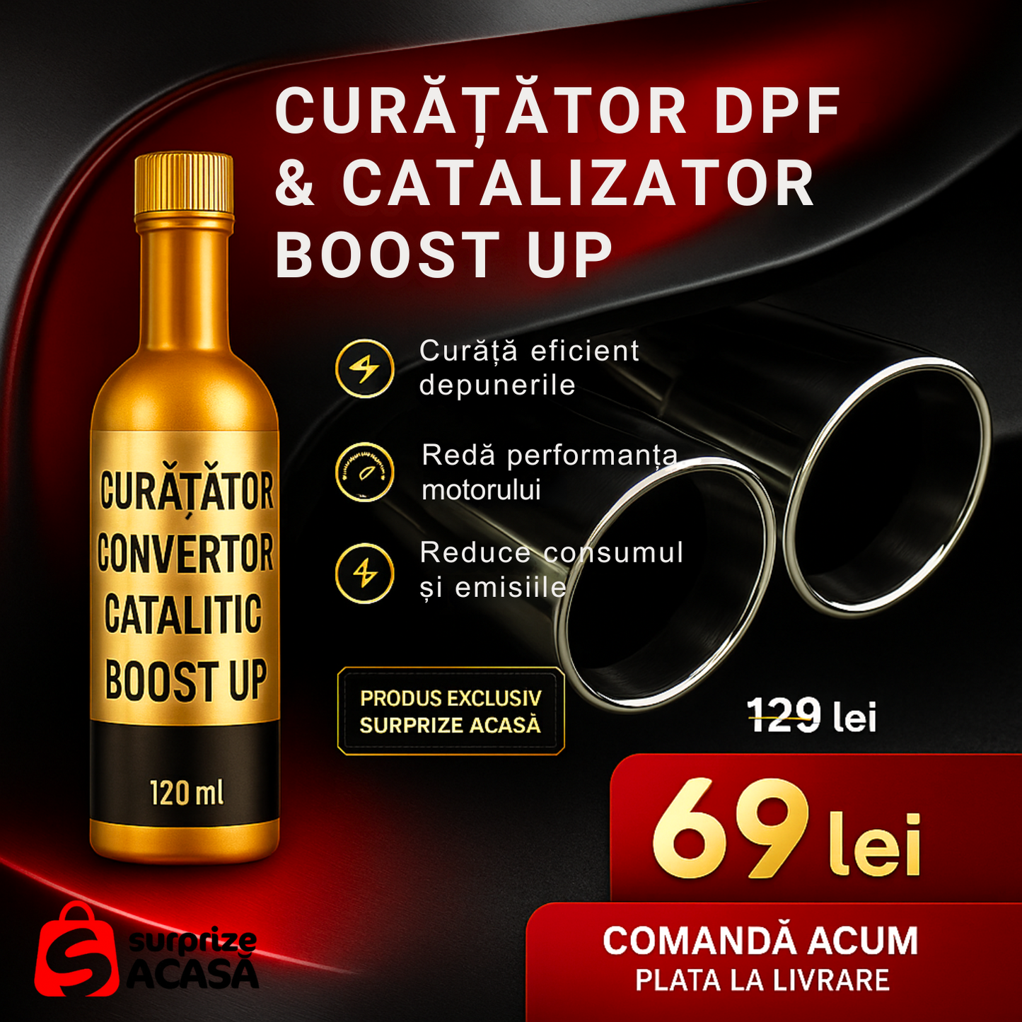 Solutie Curațare DPF și Catalizator Premium