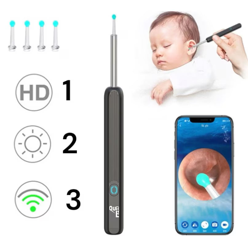 Dispozitiv inteligent de curățare a urechilor cu cameră HD