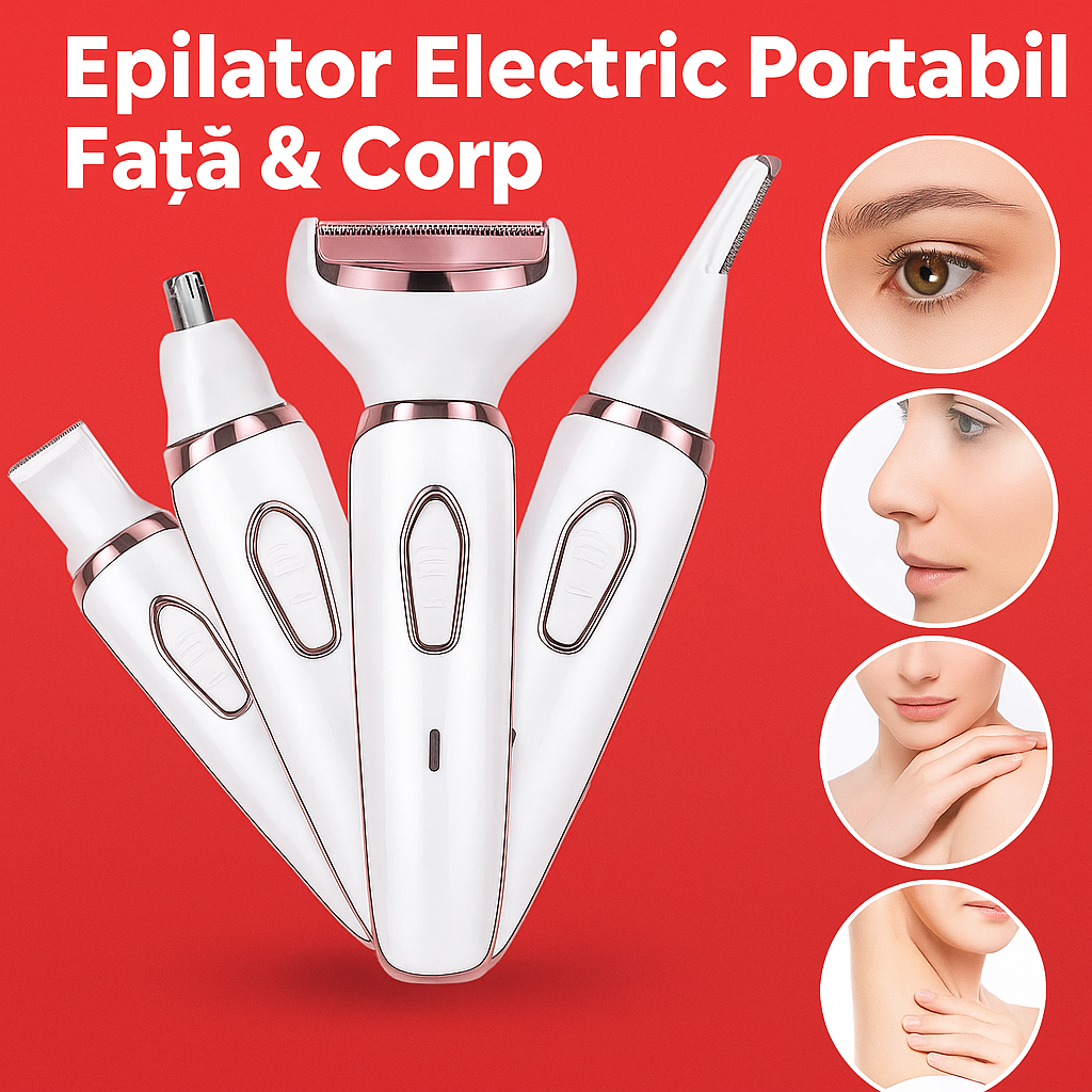 Epilator Electric Portabil Față & Corp