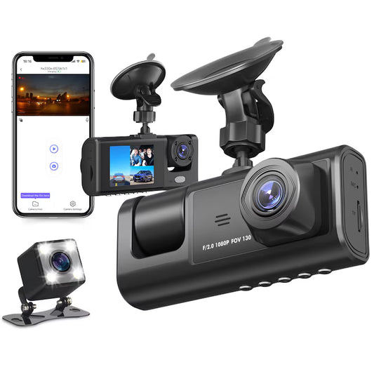 Camera Auto 3 în 1, Full HD, Cameră Marșarier, Night Vision